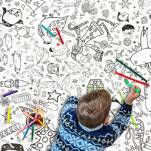 Load image into Gallery viewer, Christmas Colour-In Tablecloth / Giant Poster - BEST SELER