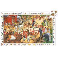 Load image into Gallery viewer, Djeco Observation Puzzle - Horse Riding
