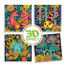 Load image into Gallery viewer, Djeco 3D Colouring - Fantasy Forest - BEST SELLER