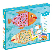 Load image into Gallery viewer, Djeco Mosaics with Beads and Modelling Clay - Bead Fish