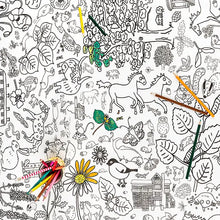 Load image into Gallery viewer, Countryside Colour-In Tablecloth / Giant Poster
