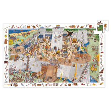 Load image into Gallery viewer, Djeco Observation Puzzle Fortified Castle
