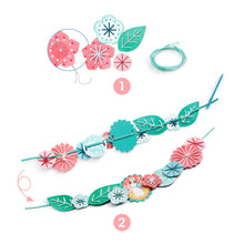 Load image into Gallery viewer, Djeco DIY - 3 Strand Necklace to Create - Flora - BEST SELLER
