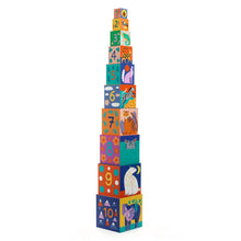 Load image into Gallery viewer, Djeco 10 Cubes - Wild Animals
