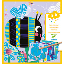 Load image into Gallery viewer, Djeco Scratch Cards for Little Ones - Bugs
