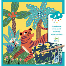 Load image into Gallery viewer, Djeco Scratch Cards for Little Ones - Big Animals
