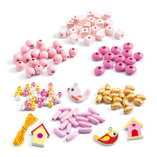 Load image into Gallery viewer, Djeco Wooden Beads - Birds - BEST SELLER
