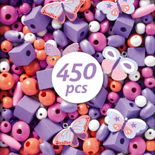 Load image into Gallery viewer, Djeco Wooden Beads - Butterflies - BEST SELLER
