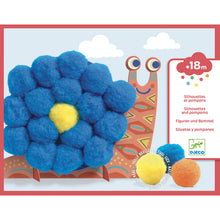 Load image into Gallery viewer, Djeco Silhouettes &amp; Pompoms Pictures - Fluffy Animals - BEST SELLER
