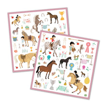 Load image into Gallery viewer, Djeco 160 Stickers- Horses - BEST SELLER
