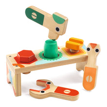 Load image into Gallery viewer, Djeco Bricolou Wood Tool Set
