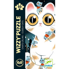 Load image into Gallery viewer, Djeco Wizzy'Puzzle - Cuddly Cats - NEW!
