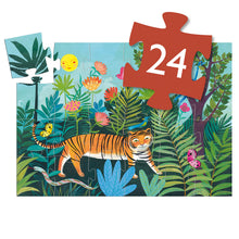 Load image into Gallery viewer, Djeco Puzzle - The Tiger's Walk - 24 Piece
