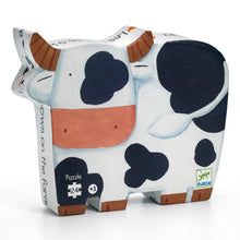 Load image into Gallery viewer, Djeco Puzzle - Cows on the Farm - 24 Piece
