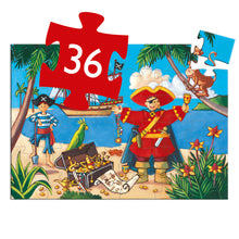 Load image into Gallery viewer, Djeco Puzzle - The Pirate And The Treasure - 36 Piece
