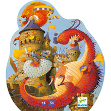 Load image into Gallery viewer, Djeco Puzzle - Vaillant &amp; The Dragon - 54 Piece
