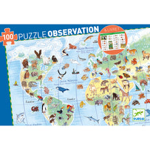 Load image into Gallery viewer, Djeco Observation Puzzle - The World's Animals
