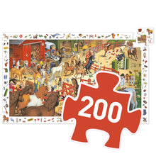 Load image into Gallery viewer, Djeco Observation Puzzle - Horse Riding
