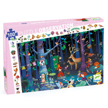 Load image into Gallery viewer, Djeco Observation Puzzle Enchanted Forest
