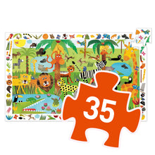 Load image into Gallery viewer, Djeco Observation Puzzle - The Jungle
