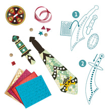 Load image into Gallery viewer, Djeco DIY 3 Mosaic Sabres to Decorate - BEST SELLER
