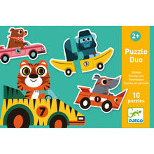 Load image into Gallery viewer, Djeco Puzzle Duo - Racing Cars
