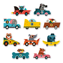 Load image into Gallery viewer, Djeco Puzzle Duo - Racing Cars
