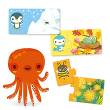 Load image into Gallery viewer, Djeco Puzzle Duo - Hide and Seek
