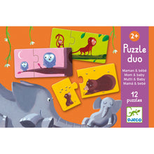 Load image into Gallery viewer, Djeco Puzzle Duo - Mummy and Baby
