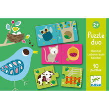 Load image into Gallery viewer, Djeco Puzzle Duo - Habitat
