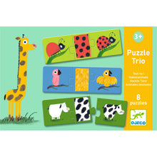 Load image into Gallery viewer, Djeco Puzzle Trio - Naked Animals
