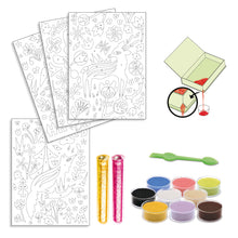 Load image into Gallery viewer, Djeco Coloured Sands and Glitter Art by Numbers - Woodland Wonderland - BEST SELLER

