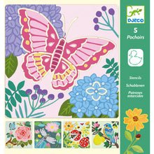 Load image into Gallery viewer, Djeco Stencils - Garden Wings
