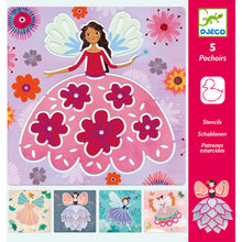 Load image into Gallery viewer, Djeco Stencils - Fairies

