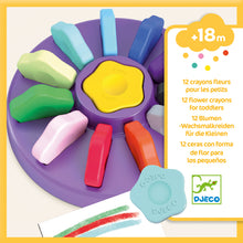 Load image into Gallery viewer, Djeco 12 Flower Crayons - BEST SELLER
