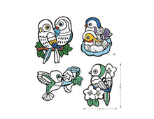 Load image into Gallery viewer, Djeco Velvet Colouring - Baby Birds
