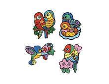 Load image into Gallery viewer, Djeco Velvet Colouring - Baby Birds

