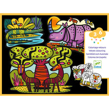Load image into Gallery viewer, Djeco Velvet Colouring - Animals of the Savannah
