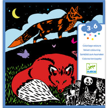 Load image into Gallery viewer, Djeco Velvet Colouring - Forest
