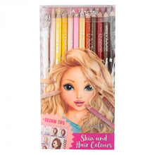 Load image into Gallery viewer, TOPModel Coloured Pencil Set  -Skin And Hair Colours
