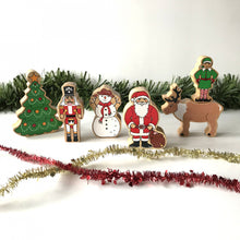 Load image into Gallery viewer, Natural Red and White Nutcracker

