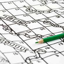 Load image into Gallery viewer, Puzzle Time Colour-In Tablecloth / Giant Poster
