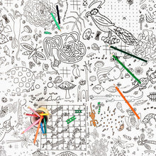 Load image into Gallery viewer, Puzzle Time Colour-In Tablecloth / Giant Poster
