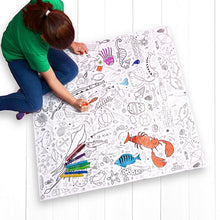 Load image into Gallery viewer, Seaside Colour-In Tablecloth / Giant Poster
